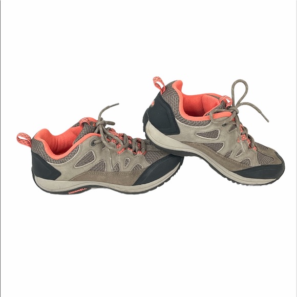 Merrell Athletic Shoes, Gray, Orange, 7 - Picture 4 of 11